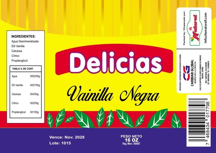 Vainilla Negra Delicias (473mg)