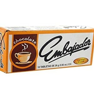 Chocolate Embajador (10 tabletas de 25g)