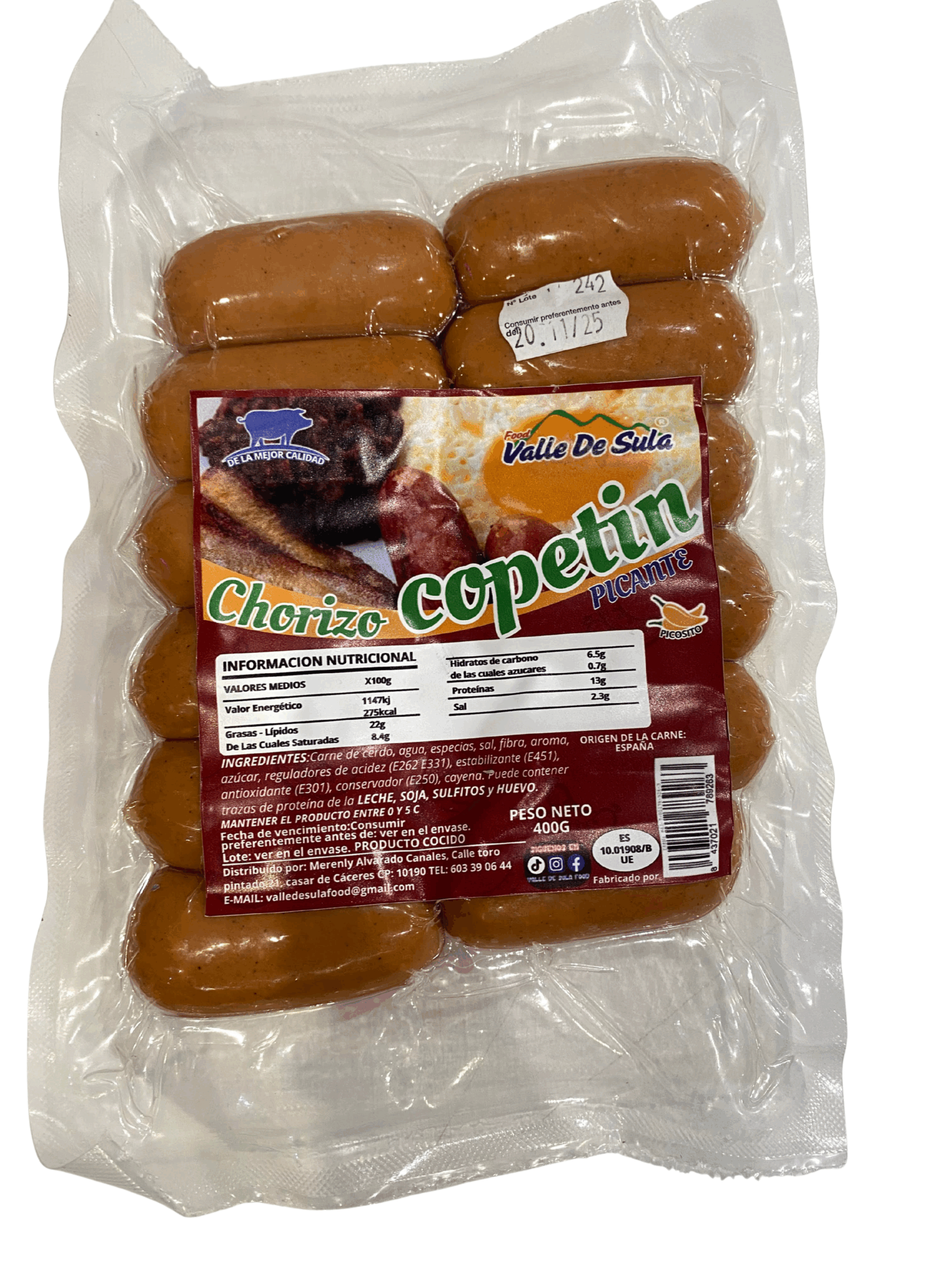 Chorizo Copetín Picante