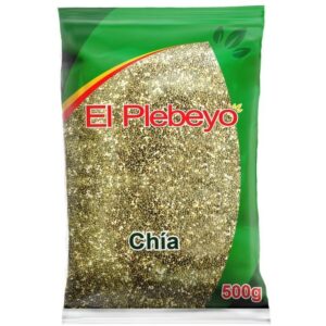 Chia Grano El Plebeyo (500gr. Paq. 30 Unds.)