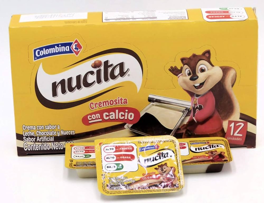 Nucita Colombina (168gr Paq. 12 unds.)