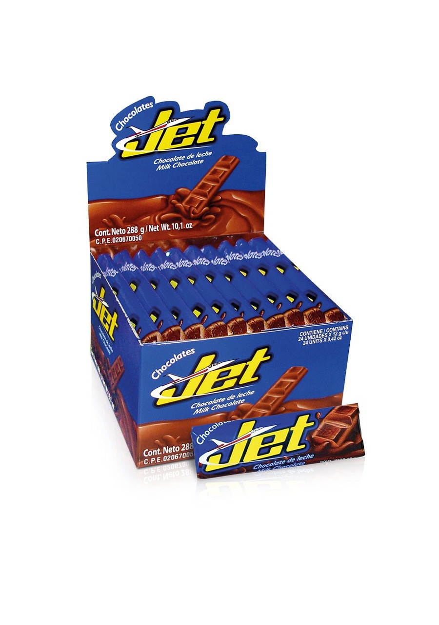 Chocolatinas Jet Colombina (12gr Paq. 24 unds.)
