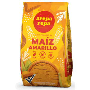 Harina de Maiz Amarillo Arepa Repa (1Kg. Paq. 20 Unds.)